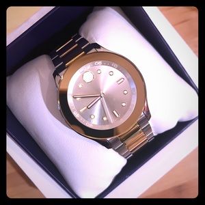 MOVADO - NWT! Never worn, silver & brass watch